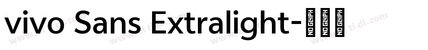 vivo Sans Extralight字体转换